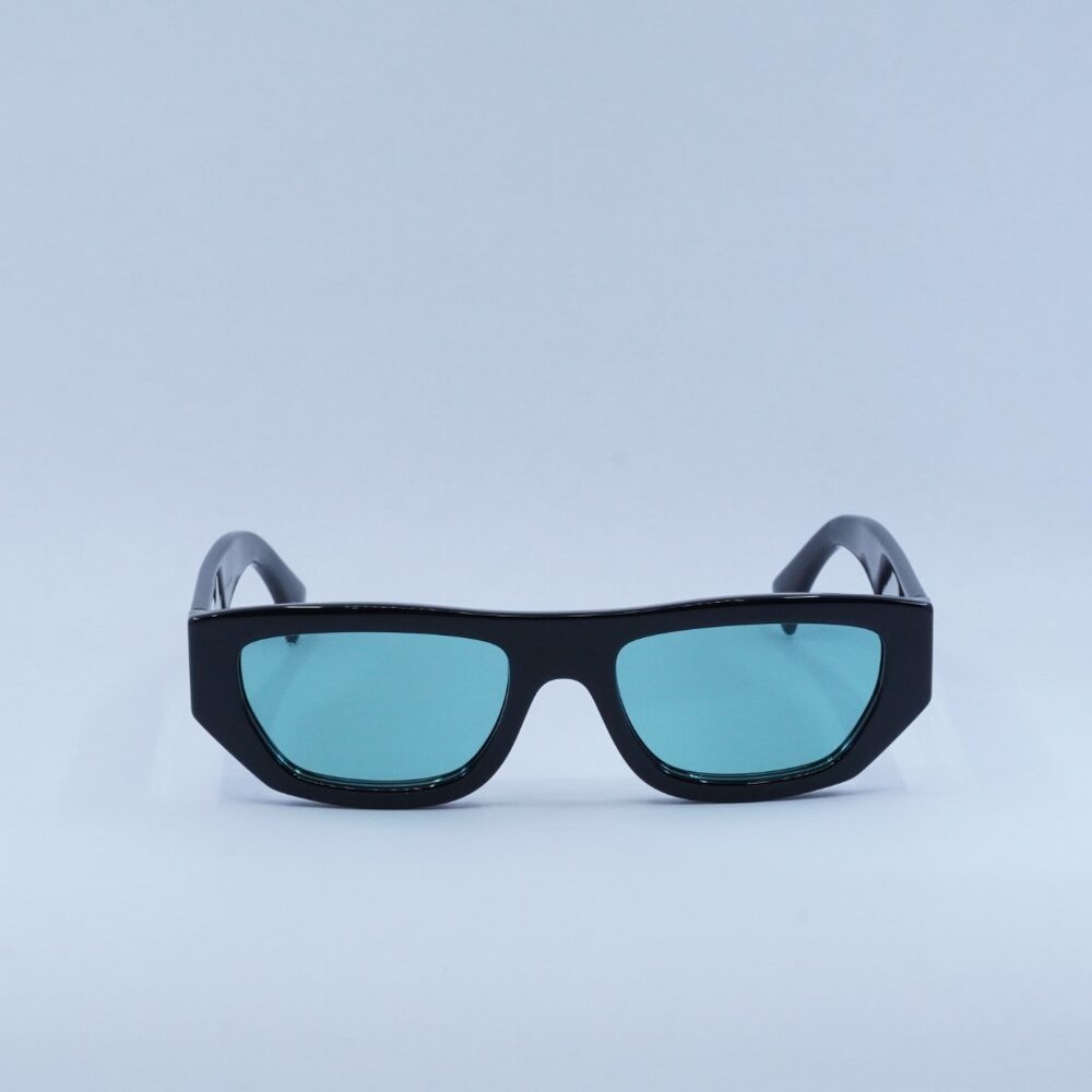 Gucci GG1134S 004 Men Sunglasses Black Rectangle Frame, Green Lenses - Picture 7 of 11